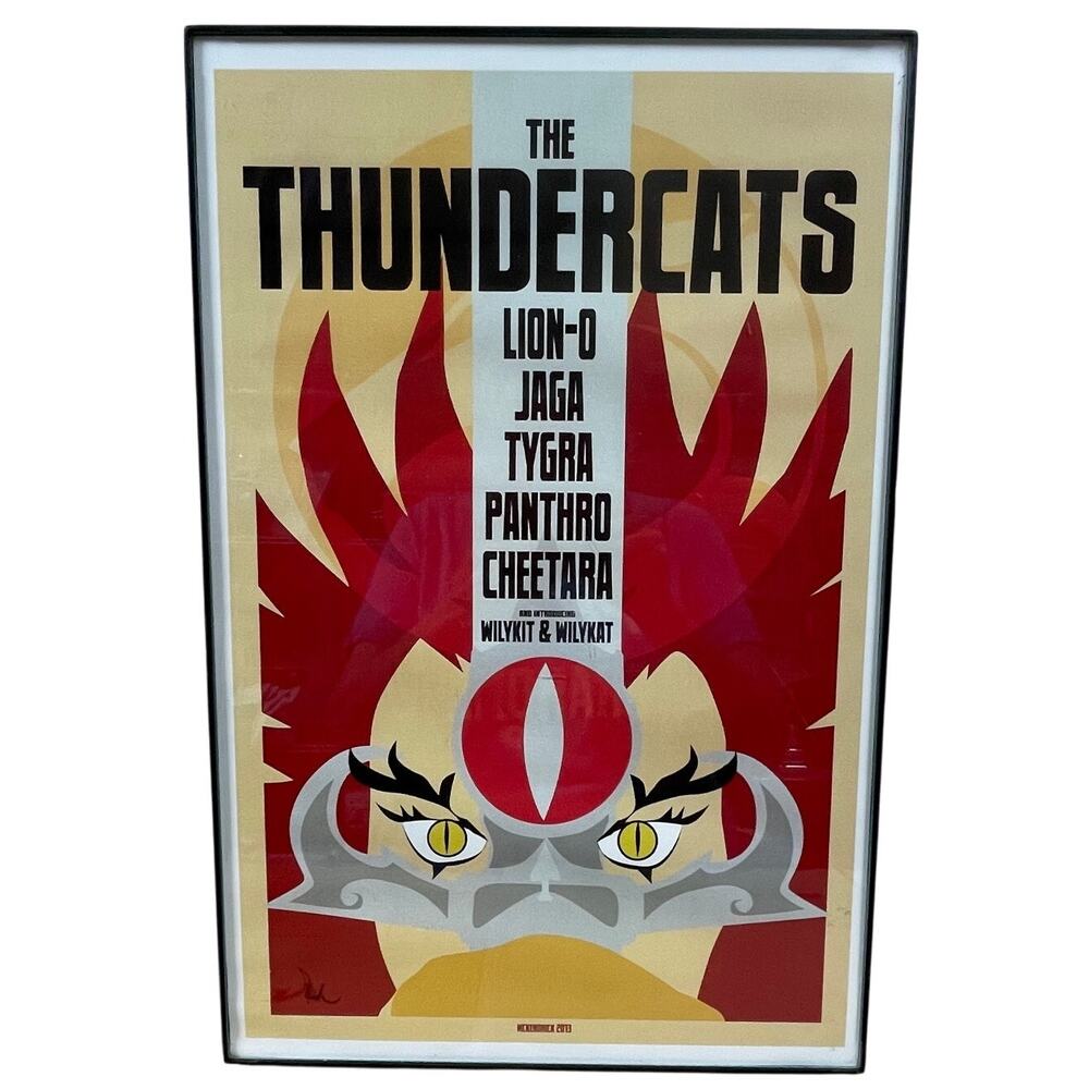 Thundercats McKendrick 2013 17 x 11 Framed Poster Signed Excellent Condition